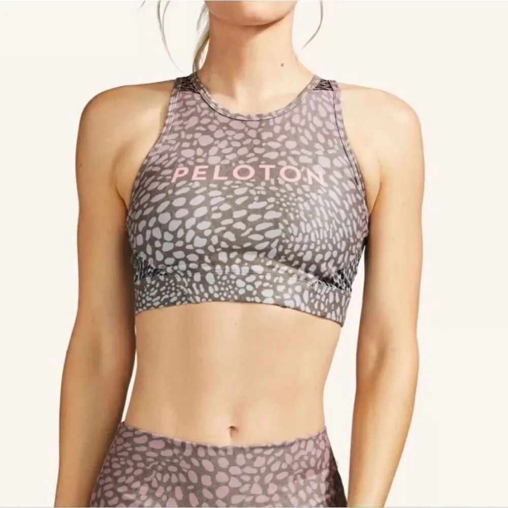 Peloton Riverstone High Neck Sports Bra Size Small